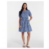 Time and Tru Cotton Puff-Sleeve Dress XL