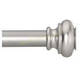 SIMEWIN Curtain Rods 28 48", Silver Finials