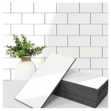 Art3d Peel & Stick Wall Tile 3x6, Glossy White