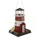North States Lighthouse Bird Feeder 8 lb Red