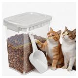 Airtight Cat Food Storage Container with Scoop