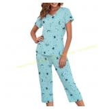 3Xl Zando 2-Piece Women s Pajama Set Green
