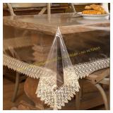 Walrus Clear Vinyl Tablecloth Protector 54x84