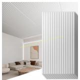 Art3d 12-Pack Slat 3D Wall Panels 2x4 White