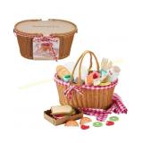 Fisher-Price Wooden Picnic Basket & Food Set"