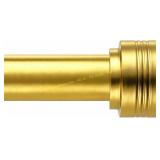 Gold Curtain Rods, 18-88", 1" Dia, Heavy Duty