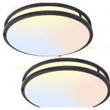 16Inch LED Ceiling Light, 50W, 5CCT Black