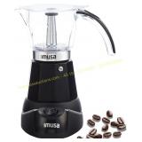 IMUSA 6/3 Cup Electric Espresso Maker Black