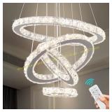 Dixun Crystal Chandeliers LED Rings Light
