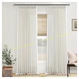 Pinch Pleated Linen Curtains 105" Set