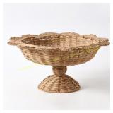Rattan Scalloped Bowl 7   My TX House