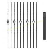Sidasu 10-Pack 44"x1/2" Iron Balusters