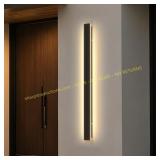 Black LED Outdoor Wall Light 3000K IP65, 47.3"