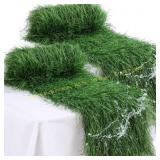 Tudomro 2 Pcs Grass Table Runner 12x36