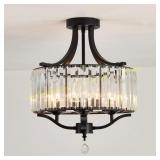 Piepooye Modern Crystal Chandelier 4 Lights
