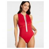Time and Tru Zip Front Rash Guard Sz 3X