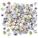 Lanyani Ceramic Mosaic Tiles 11x11 Blue/White