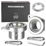Flag Pole Rings, 360  Spinners, 1" Silver