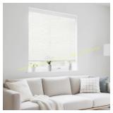 45" W x 72" H Cordless Roller Shade, White