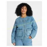 Terra & Sky Women s Plus Denim Jacket Sz 5X