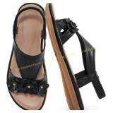 Ecetana Womens Flat Sandals with Memory Foam