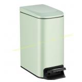 TIPGO Slim Trash Can with Lid, 6L, Green
