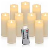 Enido 9pcs Flameless Candles with Remote