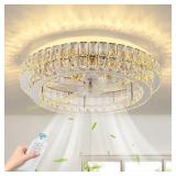 Fandelier Ceiling Fan with Lights and Remote