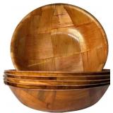 Rich&Richer Wooden Salad Bowls