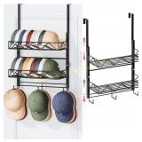 SWTYMIKI Over Door Hat Organizer - 3 Tier Rack
