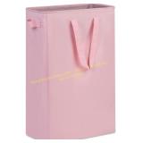 efluky Slim Laundry Basket, 75L Pink