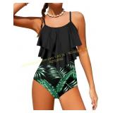 Girls Swimsuit Color Block Bathing Suit 13-14Y