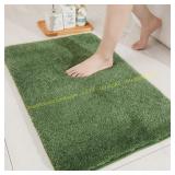 COSY HOMEER Bath Rug Anti-Slip 20x32 Green