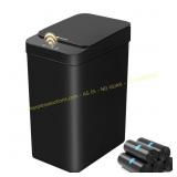 FRESHLIX 2.6 Gal Automatic Trash Can, Black