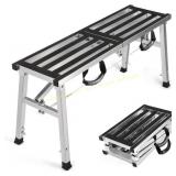 Folding Work Platform 400 lbs, 19-27" Height