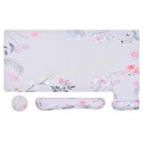 MEGREZ 4-in-1 Ergonomic Wrist Rest Set, Pink