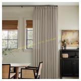 Pinch Pleated Linen Curtains 108"