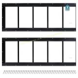Melkus Shed Window 10x29, 2 Pack, Black