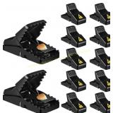 Mouse Trap, 12 Pack Indoor Safe Mouse Catcher
