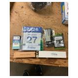 Calendar, earplugs, remote, chain, lace, and firea