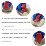2 Hand Sanding Block Set of 24, red