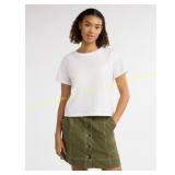 L Free Assembly Cotton Cropped Tee