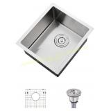 13x15in Small Undermount Bar Sink, Stainless