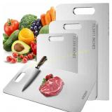 Titanium Cutting Board, Double-Sided 13.3x9 in & 2