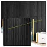 Art3d Slat Wall Panel 3D Fluted Textured Black