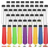 Tanlade 50 Pack 12oz Plastic Bottles with Lids