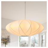 Large Lantern Pendant Light, Wabi-Sabi, White