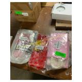 Heart, pink, and bow gift bags