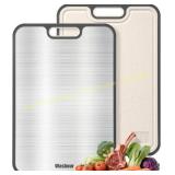 Titanium Cutting Board 2-in-1, Non-Toxic 16x11