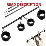 Spreader Bar BDSM Bondage Set, 22-36" Black